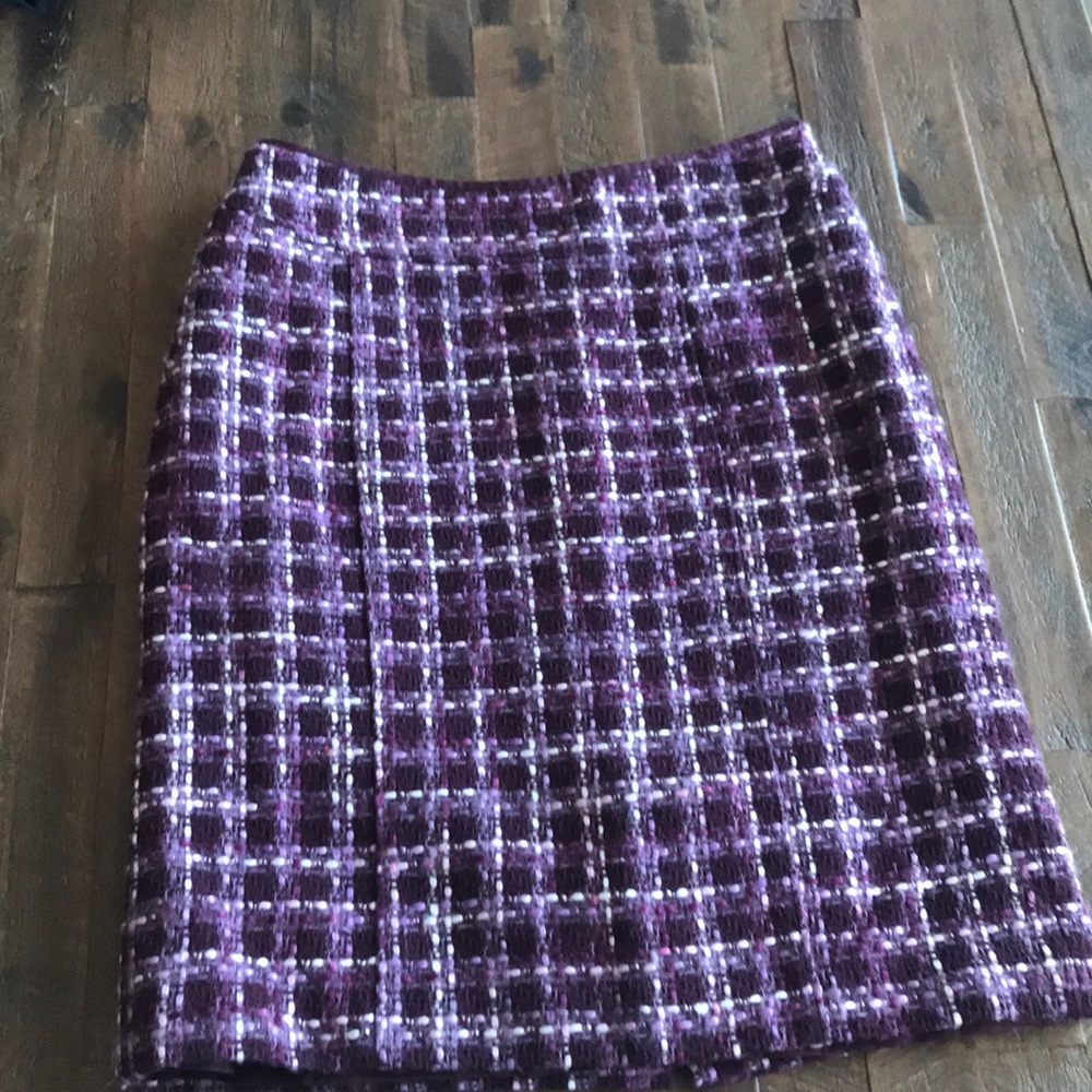 Winter woven purple skirt